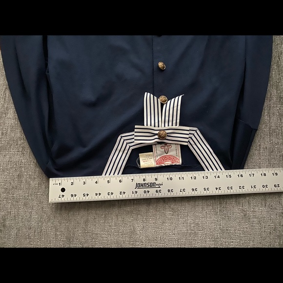 Vintage Navy Wave Sailor Button Up Cardigan Blazer - Picture 7 of 15